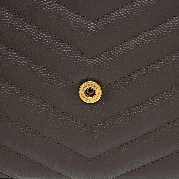 Saint Laurent Matelasse Grain de Poudre Monogram Chain Wallet - Picture 15 of 15